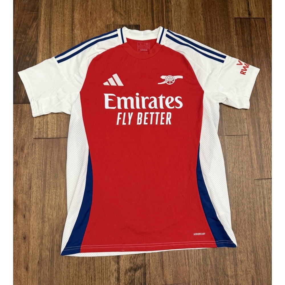 Bukayo Saka #7 Mens Large Adidas Arsenal Home UCL Jersey